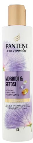 Pantene Morbidi & Setosi Shampoo con Biotina e Cheratina Ricostituente 250ml. Pro-V Miracles Shampoo Aiuta a Riparare i Capelli Secchi, Danneggiati, Trattati o Mesciati. Nutre i Capelli