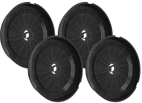 vhbw 4x Filtres à charbon actif compatible avec Smeg KV28S, KV28N, KV26S, KV26N hotte aspirante