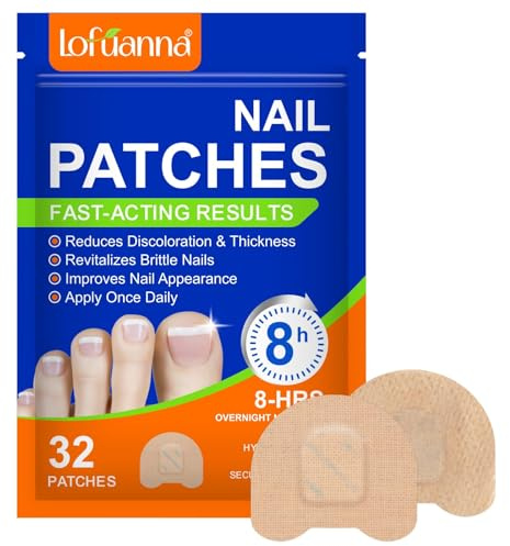 Nail Patches, 32Pcs Toe Nail Pads, Nail Care Patches for Toenails & Fingernails, Supports a Healthy Appearance