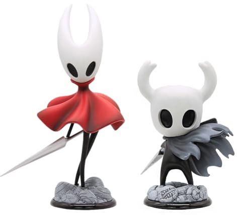 DEXSHUN 2 stycken Figuriner Hollow Silksong Hornet-can Spel Figurin Anime Figur i PVC Modell Bordsdekorationer för Present