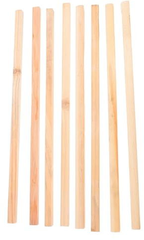 Alipis Asta in Legno per Pezzi di Carta Cinese 40Cm Set da 8 Pezzi per Montaggio Sicuro di Poster Pergamene e Calligrafia Supporto Versatile per Esposizione Artistica e Fotografia