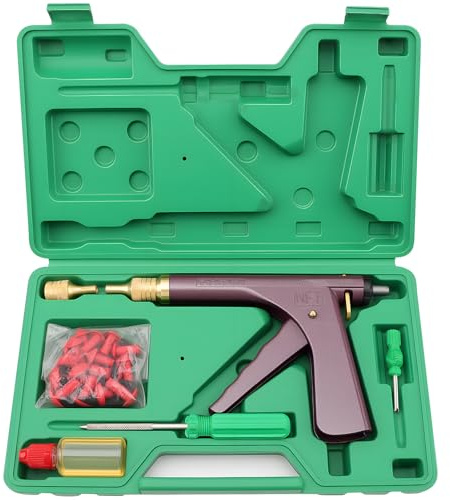Avutrel Kit de reparación de neumáticos, kit de reparación para neumáticos de coche, kit de reparación para neumáticos sin cámara de aire, kit de reparación para neumáticos de moto, para camiones