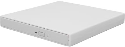 Tosuny Grabadora de BLU-Ray USB Externa 4K, Unidad Grabadora de CD y DVD BD Portátil (White)