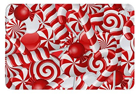 Canne di caramella Tappeto Antiscivolo Porta Ipessito Durevole Tappeto Bagno Tappeto Interno ed Esterno Decorazione Della Casa