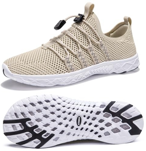 ATHMILE Water Shoes for Men Women Barefoot Hiking Swim River Shoes Adult Lake Pool Aqua Socks Beach Quick Dry for Hiking Surfing Kayaking Sport Accessories Camping Must Haves