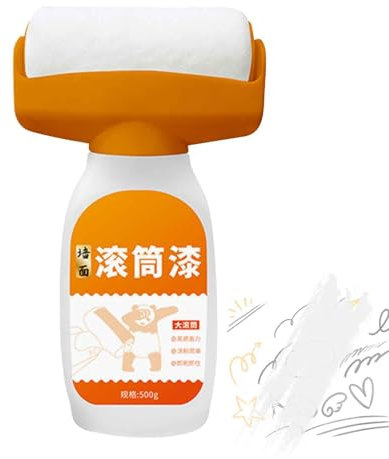 Wall Paint Roller, Household Wall Small Roller Paint Brush, Wall Paint Repair Roller, Emulsion Paint Roller Brush for Walls, Paint Roller for Smooth & Semi Smooth Surfaces, Multi