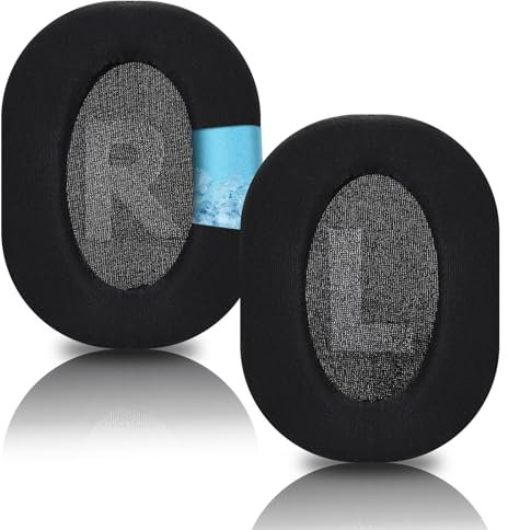 Laipuke Cuscinetti Cuffie Compatibile con Logitech G PRO X Padiglioni Cuffie di Ricambio in Cooling-Gel, Tessuto di Seta, Memory Foam, 1 Piao, Nero