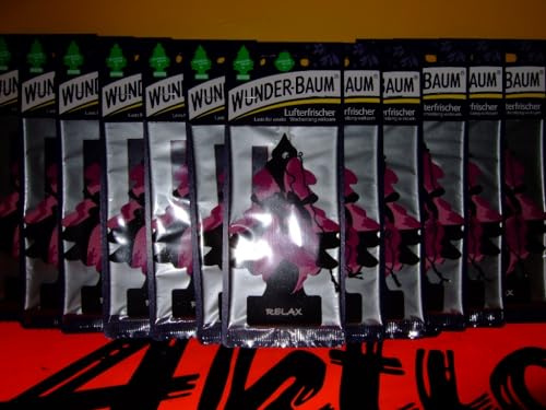 12 x WUNDER- BAUM Relax Auto Lufterfrischer Duftbaum Airfresher