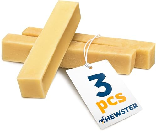 CHEWSTER snack al formaggio - osso per cani - masticativi di lunga durata di latte naturale - (210 g, set da 3, taglia M)