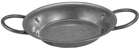 GRIRIW Padella Per Paella in Acciaio Inossidabile Doppi Manici Pentola Robusta Per Uso Facile Da Pulire e Per Barbecue e Cottura Alimenti