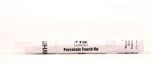 V-Fix WHITE Bathroom Porcelain Touch Up Pen - Sink Bath Toilet Colour Repair Paint Dye