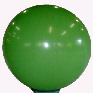 Riesenluftballon 120cm Durchmesser von Ballonpint - Ø120cm /47inch, Umfang 350cm unbedruckt, Ballonfarbe DUNKELGRÜN, XXL Jumboballoon Typ R350 -107-00 inkl. Spezialballonverschluss (Klammer ZRBV12). Hergestellt in Österreich