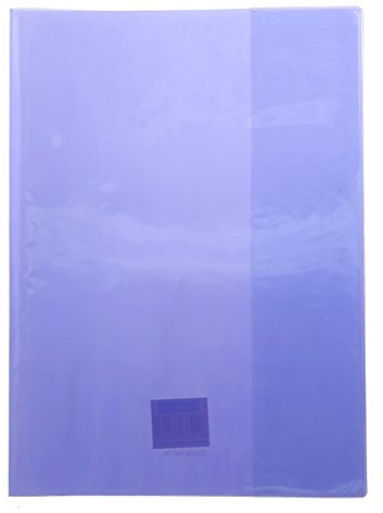 Calligraphe 73206C Copertina Cristalux viola - A4 21x29,7 cm - 22/100 con Portaetichetta - PVC Trasparente Liscio