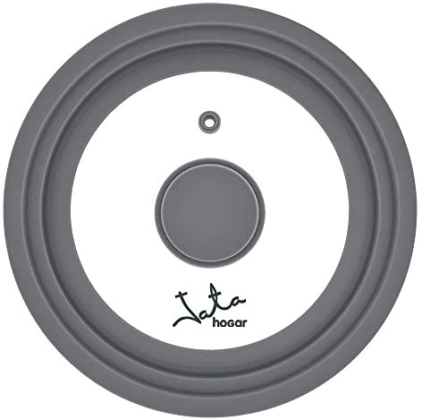 JATA HOGAR T16 Couvercle en verre pour poêle et micro-ondes Passe au lave-vaisselle 16, 18 et 20 cm