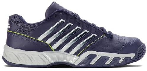 K-Swiss Bigshot Light 4 tennissko för män, Peacoat grå lila limegrön, 44.5 EU