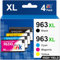Starink 963XL Druckerpatronen Kompatibel für HP 963,für HP 963XL Multipack, für HP Officejet Pro 9010 Patronen 9010e 9012e 9022 9022e 9014 9014e 9020 9020e 9025e 9015e 9016e (Aktualisierte Fassung)