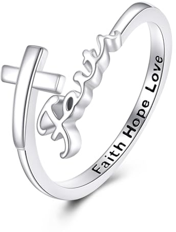 VONALA Ring för kvinnor 925 sterlingsilver fjäder/chamrock/claddagh/lotus/tro skreuz ring smycke present för kvinnor flickor, Sterlingsilver