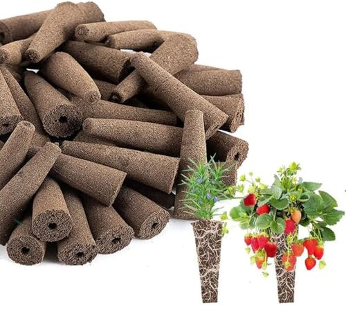 MaoNativey 30 Pezzi Spugne per la Crescita, Kit Idroponica Kit di Baccelli per Semi Germinazione Coltivazione di Piante Ecologiche Spugne Sistemi di Coltivazione idroponici