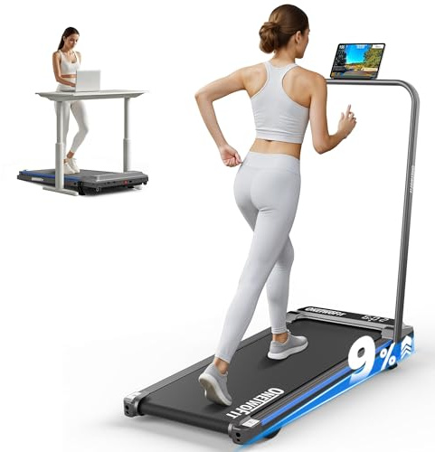 ONETWOFIT Walking Pad con Inclinación, Cinta de Correr Electrica Plegable Cinta Andar Silenciosa con Pantalla LCD y App para Casa/Oficina