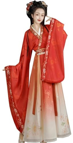 Sawmew Traje Hanfu para Mujer, Vestido Tradicional Chino, Princesa Oriental, Disfraz de Cosplay, Fiesta, Vestido Hanfu