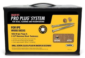 Starborn Pro Plug System for 300 Square Feet Ipe Wood Decking with 1050 Stainless Steel #8 X 2-1/2 Screws