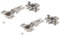 1 Pair Blum MODUL Built-in Refrigerator Hinge Arm 91K9550 with Mounting Plate 194K6100E