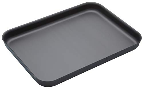 MasterClass Hard Anodised Aluminium Baking Tray, 42 x 31cm Deep Tin with Teflon Non Stick Coating, Black