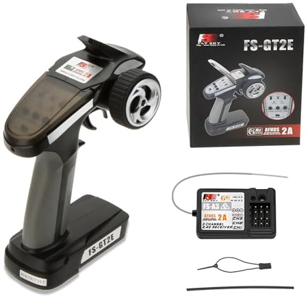 FS-GT2E AFHDS 2A 2.4ghz 2CH Radio System Transmitter for RC Car Boat with FS-A3 Receiver