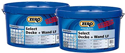 1 Eimer ZERO Select Decke + Wand LF ALTWEISS NEU 12,5 Liter, Wandfarbe, Innenfarbe