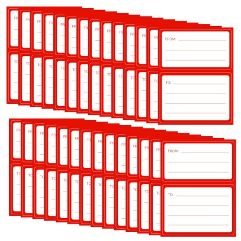to from Return Address Mailing Labels 60 Pcs Blank Self Adhesive Mail Shipping Label 4.5x3.5Inch Postage Guaranteed Stickers Handwriting to/from Address Tags for Package, Gift, Mailing Box, Envelopes