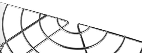 RHBLME 3 Pack Canning Rack, 11.4 Inch Canning Rack for Water Bath Canner Stainless Steel Steamer Canning Jar Rack with Silicone Handle, Holds 7 Pint or 6 Quart Jars in Pressure Canner Pot