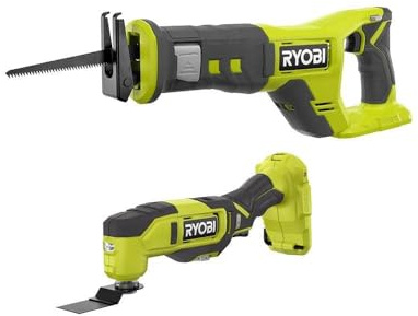 Ryobi One+ 18V Cordless 2-Tool Combo Kit w/Multi-Tool & Reciprocating Saw (Tools Only)
