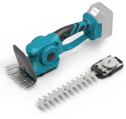 WingFly Cisaille à Gazon et Arbustes sans Fil Compatible avec Batterie Makita 18V, Taille-haie 2 en 1 pour Jardins et Cours (Longueur de Coupe 130 mm et 220 mm, sans Batterie)