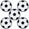 makstore 5 Stück Fußball Patch Kit - 7.5cm Fußball Aufbügler Football Patches für Kleidung Taschen Jacken T-Shirt Jeans