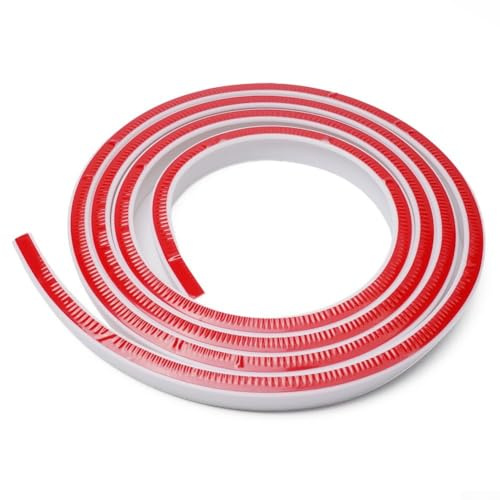 Eawfgtuw Striscia di barriera d'acqua in silicone per bagno e doccia, altezza 30 mm, striscia di separazione asciutta e bagnata, striscia di ritenzione idrica per docce senza curvatura (bianco, 200 cm