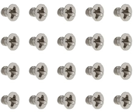 Briny River 100 Pezzi M2 X 3 Mm Viti A Testa Svasata Phillips Nichelate per Laptop PC Elettronica Progetti Fai da Te