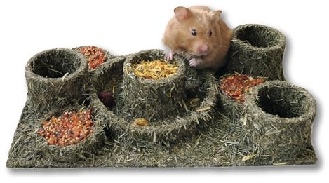 Rosewood Naturals Hide ‘n’ Treat Maze, Small Animal Treat and Forage Gnaw Toy for Rabbits, Guinea Pigs, Chinchillas, Degus, Hamsters, Gerbils, Mice and Rats, 28cm x 18cm