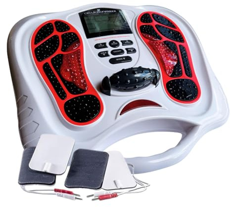 Electroflex Circulation Massager, EMS, Corriente Estimulante de dispositivo de estimulación, TENS booster, con función de masaje de infrarrojos, Masaje de pies, incluye 4 Gel Pads