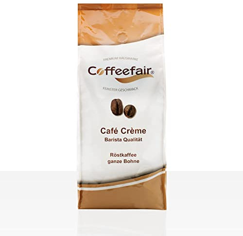 Coffeefair Cafe Creme Kaffeebohnen in Barista Qualität 8 x 1kg Karton für Kaffeevollautomaten, Mischbohne für Kaffee oder Espresso verwendbar, schonende Trommelröstung