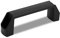 INTIRILIFE Kunstoff Hand Griff Lochabstand 180 mm - Bügelgriff Tragegriff Ersatzgriff Haltegriff in Schwarz