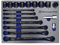 MichaelPro MP001218 18-Piece Double Ring Spanner Set, Black Oxide Bolt Extractor Offset Spanner and Socket Set, Ring Spanner Set, Swan Neck Spanner Set, Offset Spanner, Ring Spanners, Metric