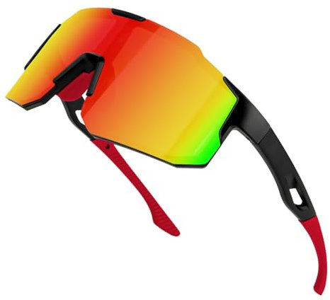 NVIYAM Sport Sonnenbrille, Damen Herren Fahrradbrille Sportbrille für MTB Rennrad Radfahren Biking Laufen für Outdooraktivitäten mit UV400 Schutz N0001