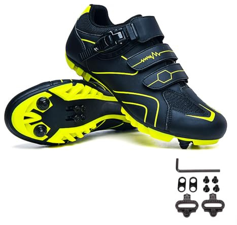 Meiju Mateju Chaussures de VTT Homme, Femme Chaussure de Cyclisme Velo Route Chaussures De Vélo De Sport De Plein Air Respirantes pour Compatibles avec Le Look SPD