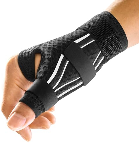 FREETOO Ergonomical Thumb Support Right or Left Hand.Thumb Spica Splint | Reversible Wrist Thumb Brace,Arthritis,de Quervain,Sprain,Tendinitis,Trigger Thumb, Sleeping,Work,Type,Breathable,Adjustable