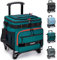 TOURIT Nevera plegable a prueba de fugas, aislado, 48 bidones rodantes con carro todoterreno, equipamiento mejorado y ruedas nuevas, adecuado para playa, picnic, compras, verde