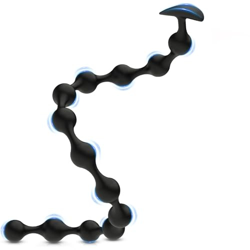 BDSMAGE Silicona Bolas Anales con 13 Bolas, Anal Plug Dilatador Plug Anales, Juguetes Sexuales para Hombre Mujer Pareja, Plugs Anaux Butt Plug Silicone (B)