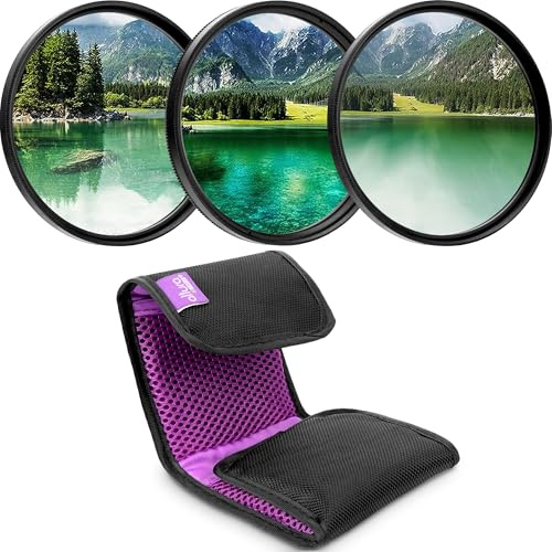 Altura Photo 72MM Lens Filter Kit by , Includes 72MM ND Filter, 72MM CPL Filter, 72MM UV Filter, (UV, Polarizer Filter, Neutral Density ND4) for Camera Lens w 72MM Filter + Lens Filter Case