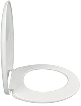 JACOB DELAFON Asiento de WC para modelos Huno/Atila/Mideo/Brive+ Asiento polipropileno con tapa y bisagras metálicas Color blanco E4357G-00