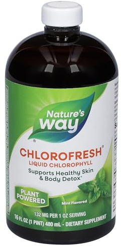 Natures Way Chlorofresh Liquid Chlorophyll 16 ozs (Mint Flavor)