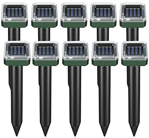 Closer Mole Repellent Squirrel Repellent 10 Pack Ultrasonic Snake Repellent Repeller Mole Deterrent Spikes